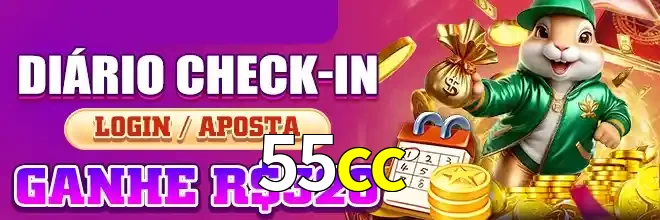 Captura da interface do 55cc com cassino, destacando a diversidade de jogos.